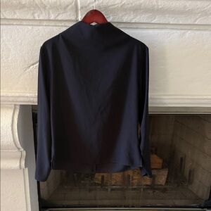 Zara Mock Neck Long Sleeve Top